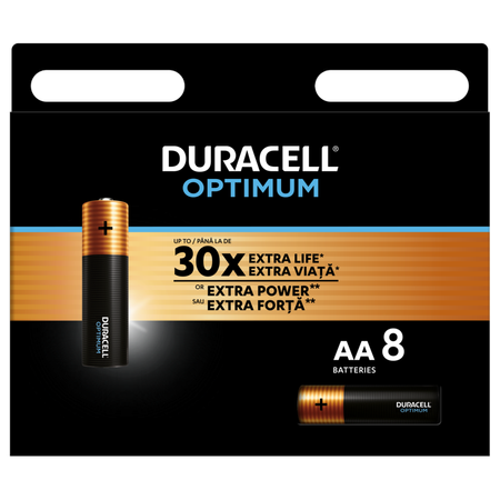 Duracell Batterien OPTIMUM AA LR6 Blister 8 Stück