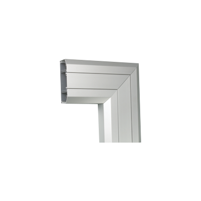 Rechter / flacher Winkel nach unten CABLOPLUS PVC 170 × 55mm Aluminium Connect TKA021113/8